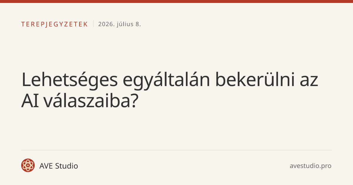Lehetséges egyáltalán bekerülni az AI válaszaiba?