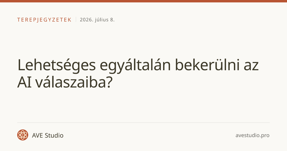 Lehetséges egyáltalán bekerülni az AI válaszaiba?