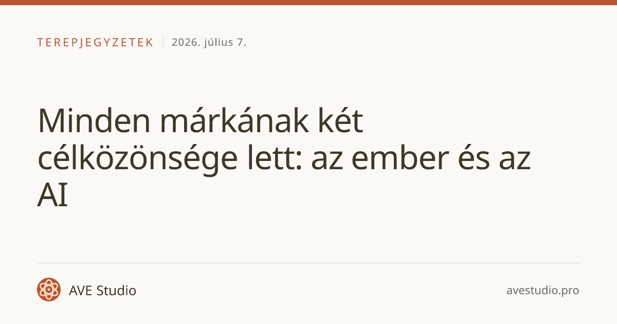 Minden márkának két célközönsége lett: az ember és az AI